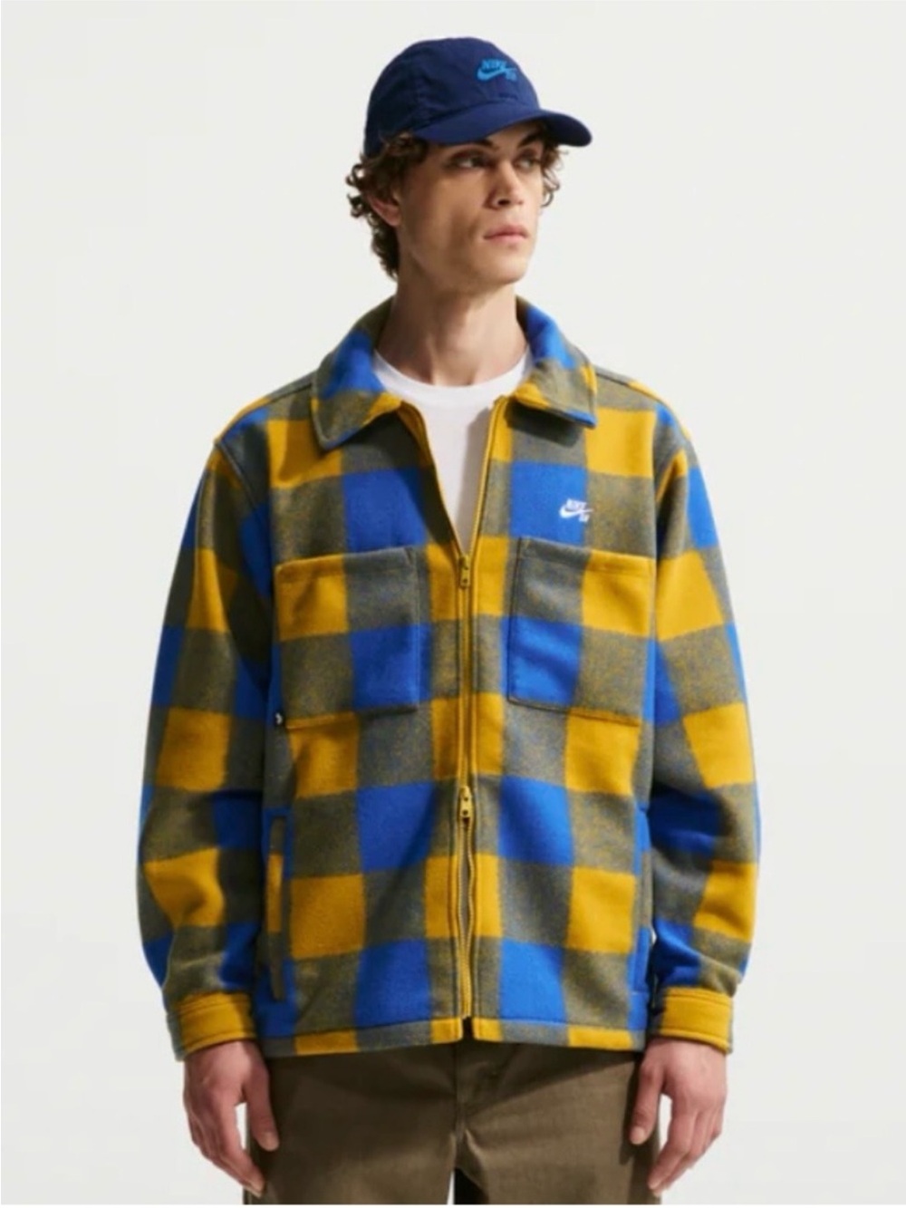 NWT NIKE SB Essential Skate Shirt 'Blue Yellow'